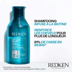 Shampooing Extreme Length Redken 1000ml -Produits Capillaires Boutique 3474636920211 1 31144.1694782118