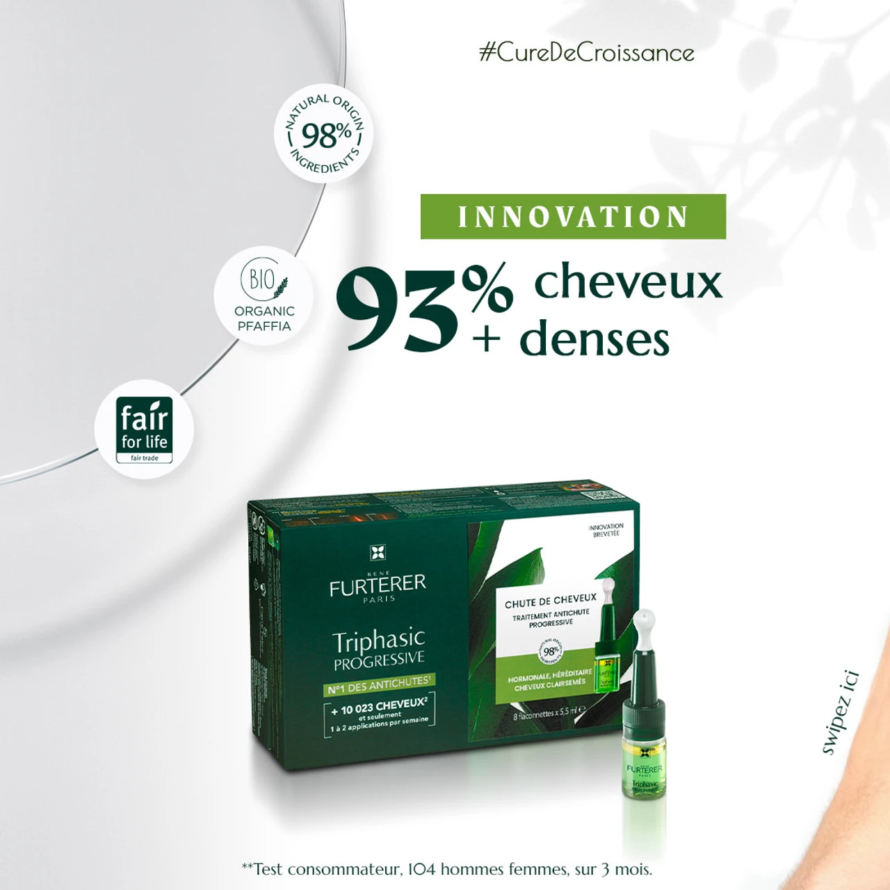 Sérum Antichute Triphasic Progressive René Furterer X16 6 Sérum Antichute Triphasic Progressive René Furterer X16 – Image 4