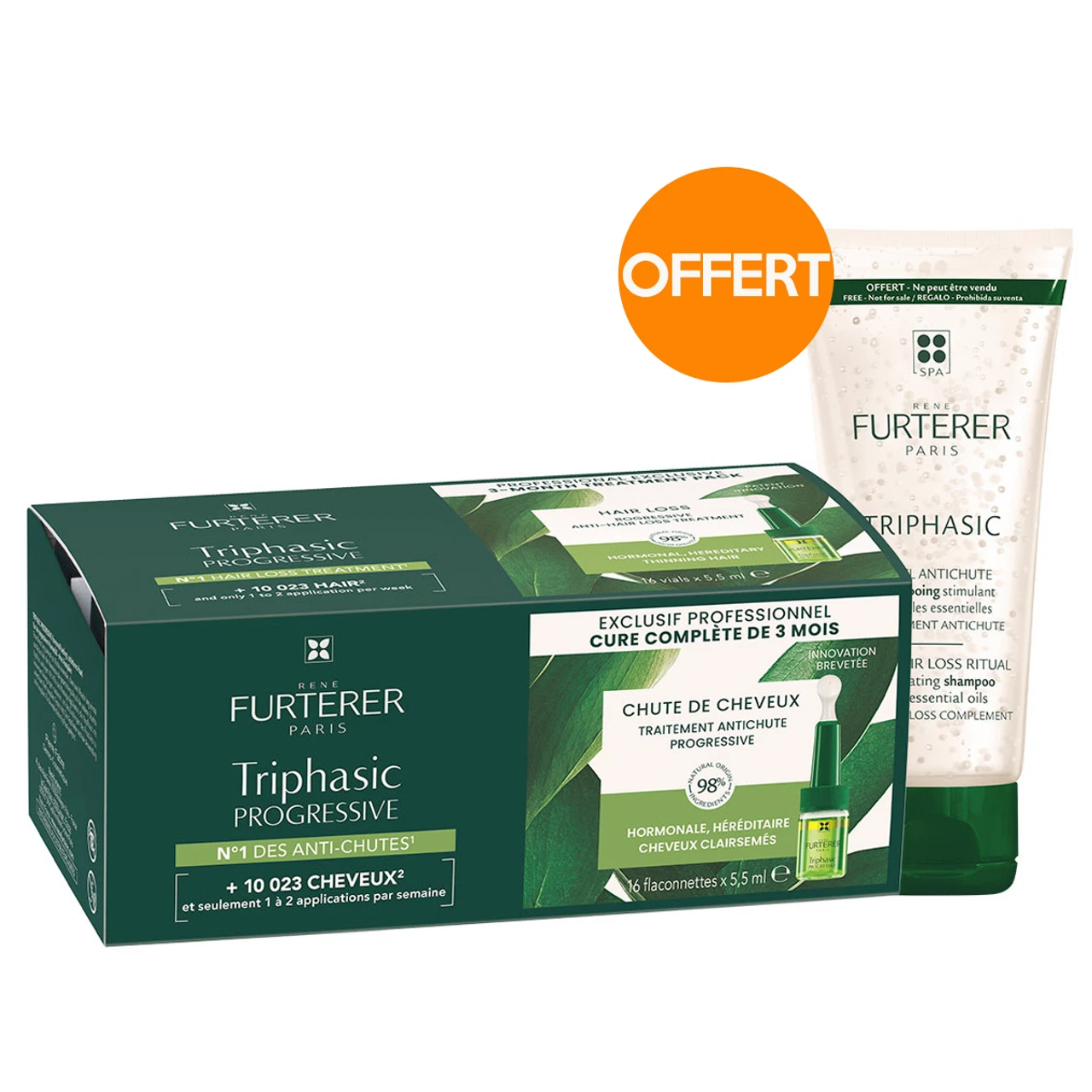 Sérum Antichute Triphasic Progressive René Furterer X16 4 Sérum Antichute Triphasic Progressive René Furterer X16 – Image 2