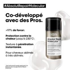 Masque Sans Rinçage Absolut Repair Molecular L'Oréal Professionnel 100 Ml -Produits Capillaires Boutique masque 2 35976.1694092138