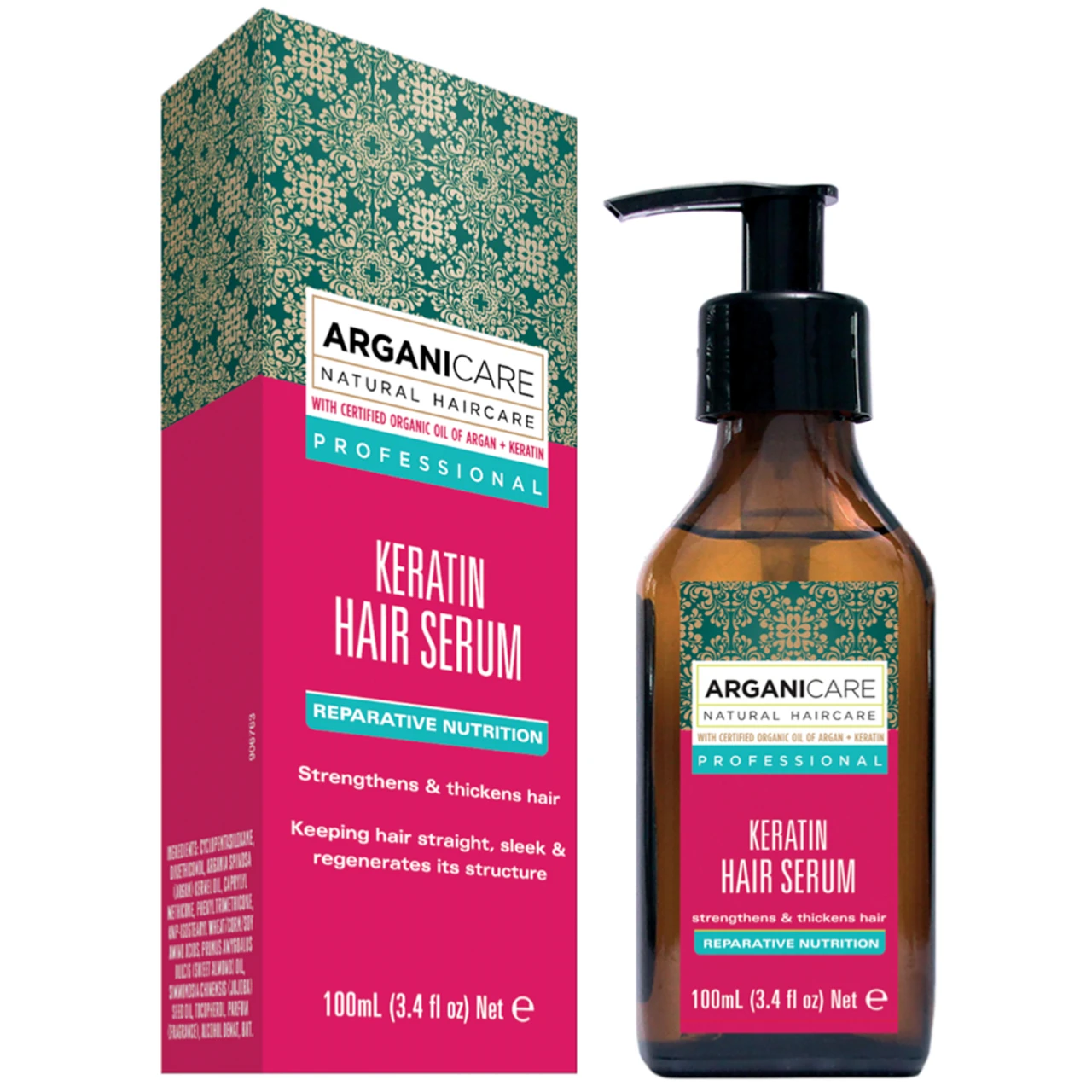 Sérum Keratin Arganicare 100ml 3 Sérum Keratin Arganicare 100ml