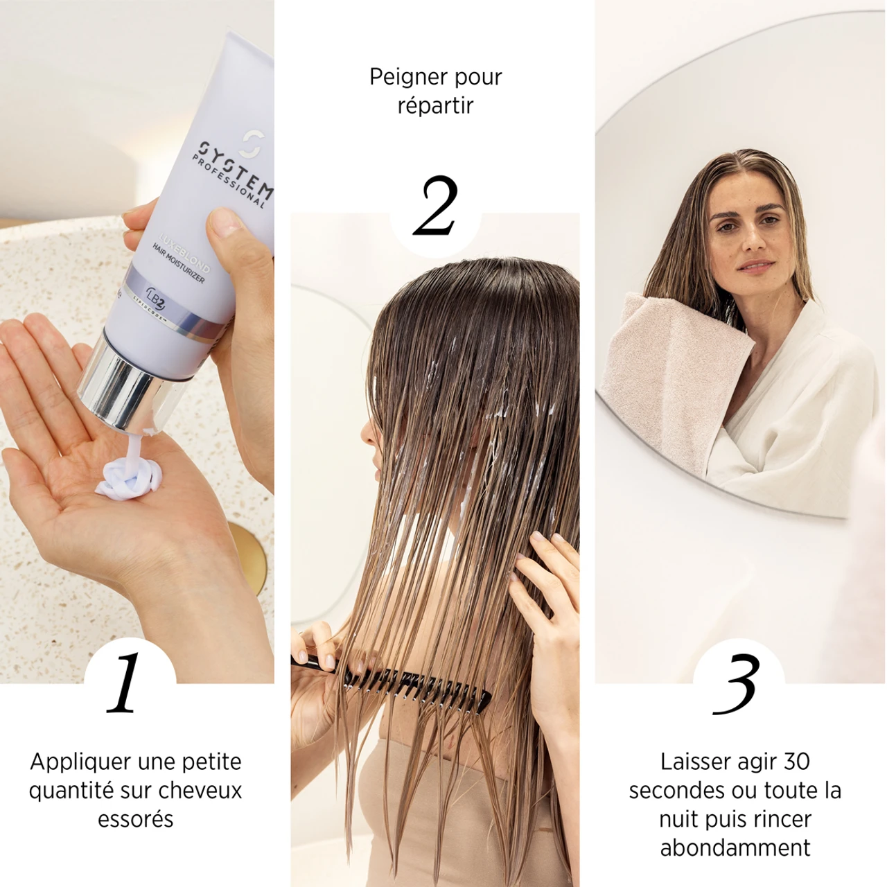 Crème Anti-Casse LuxeBlond System Professional 200ml 4 Crème Anti-Casse LuxeBlond System Professional 200ml – Image 2