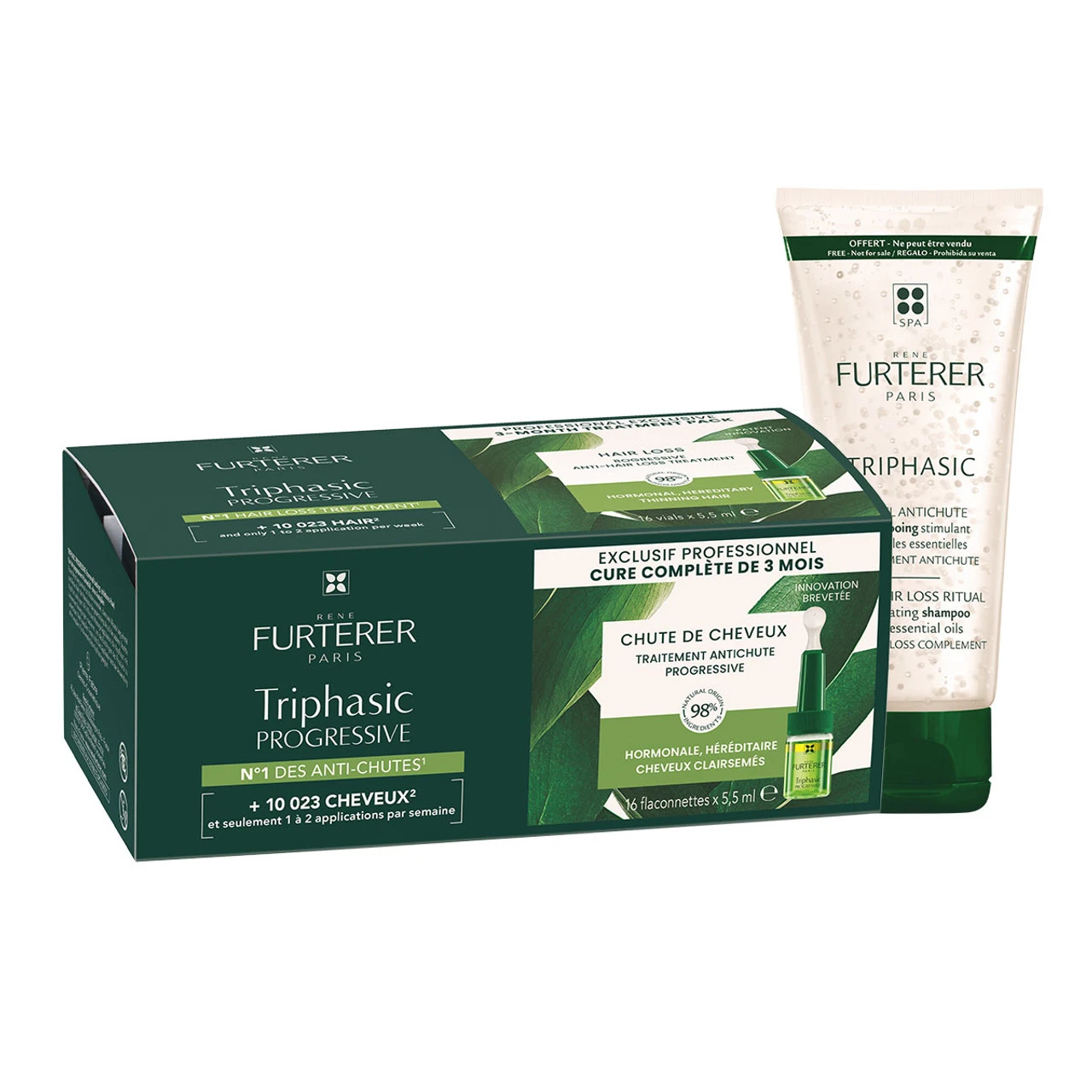 Sérum Antichute Triphasic Progressive René Furterer X16 3 Sérum Antichute Triphasic Progressive René Furterer X16