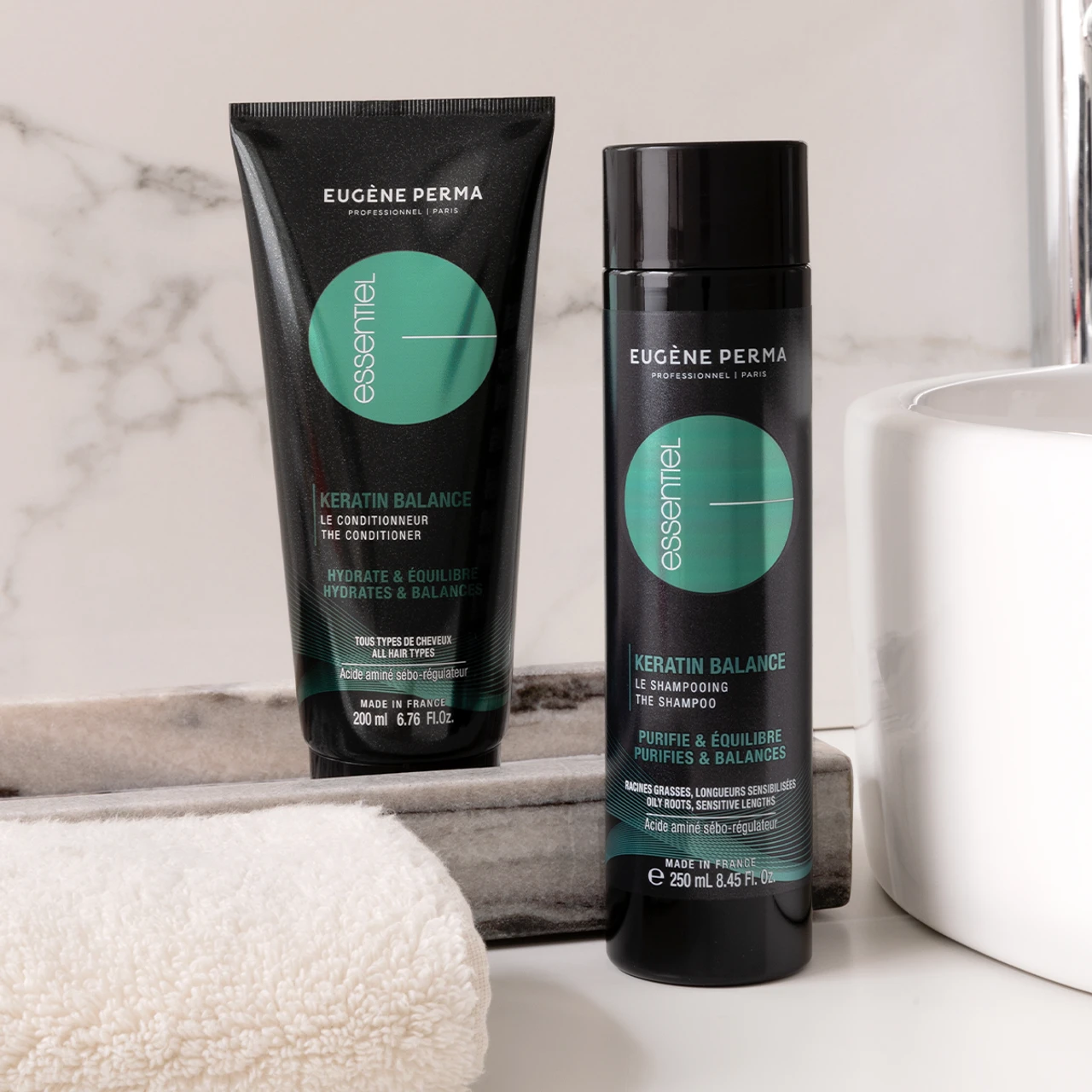 Shampoing Kératine Balance Eugène Perma 1000ml 5 Shampoing Kératine Balance Eugène Perma 1000ml – Image 3